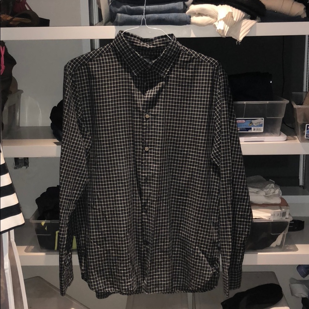 John Varvatos plaid shirt L